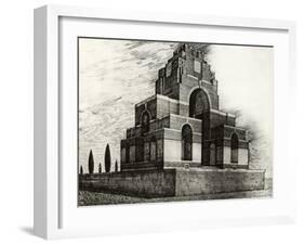 View of Thiepval Arch-null-Framed Giclee Print