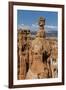 View of Thor's Hammer from the Navajo Loop Trail in Bryce Canyon National Park, Utah, United States-Michael Nolan-Framed Photographic Print