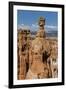 View of Thor's Hammer from the Navajo Loop Trail in Bryce Canyon National Park, Utah, United States-Michael Nolan-Framed Photographic Print