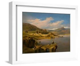 View of Tiberias on the Sea of Galilee (Oil on Canvas)-David Roberts-Framed Giclee Print