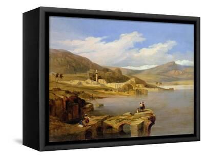 View Of Tiberius On The Sea Of Galilee Giclee Print David Roberts Allposters Com