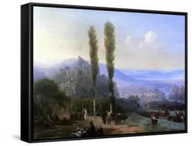 View of Tiflis, 1869-Ivan Konstantinovich Aivazovsky-Framed Stretched Canvas