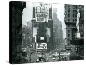 View of Times Square, New York, USA, 1952-null-Stretched Canvas