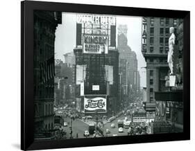 View of Times Square, New York, USA, 1952-null-Framed Photographic Print