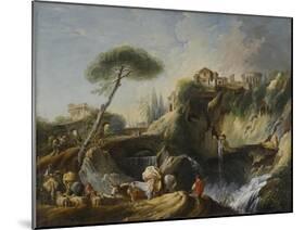 View of Tivoli with the Temple of Vesta, c.1749-Francois Boucher-Mounted Giclee Print