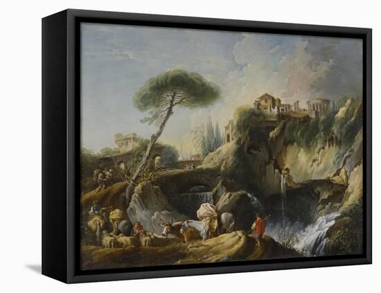 View of Tivoli with the Temple of Vesta, c.1749-Francois Boucher-Framed Stretched Canvas