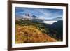 View of Tofane and Cristallo groups from Giau pass,Cortina d'Ampezzo,Belluno district,Veneto,Italy,-ClickAlps-Framed Photographic Print