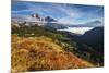 View of Tofane and Cristallo groups from Giau pass,Cortina d'Ampezzo,Belluno district,Veneto,Italy,-ClickAlps-Mounted Photographic Print