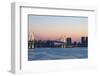 View of Tokyo Bay with Rainbow Bridge at Sunset Time-Torsakarin-Framed Photographic Print
