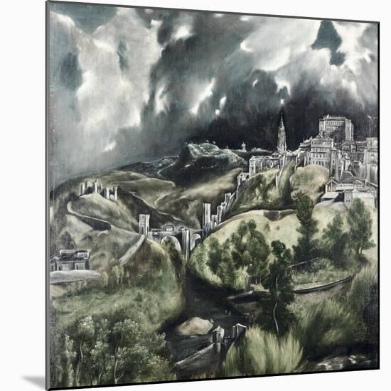 View of Toledo-El Greco-Mounted Giclee Print