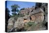 View of Tombs in Necropolis of Norchia, Lazio, Italy-null-Stretched Canvas