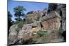 View of Tombs in Necropolis of Norchia, Lazio, Italy-null-Mounted Giclee Print