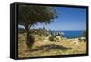 View of Tonnara Di Scopello, Castellammare Del Golfo, Sicily, Italy-Massimo Borchi-Framed Stretched Canvas