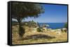 View of Tonnara Di Scopello, Castellammare Del Golfo, Sicily, Italy-Massimo Borchi-Framed Stretched Canvas