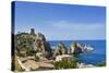 View of Tonnara Di Scopello, Castellammare Del Golfo, Sicily, Italy-Massimo Borchi-Stretched Canvas