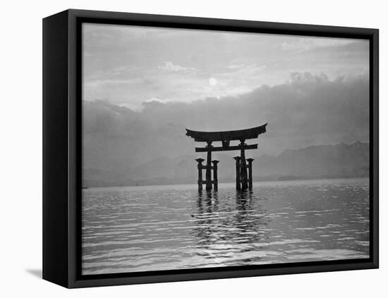 View of Torii in the Sea-null-Framed Stretched Canvas