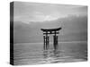 View of Torii in the Sea-null-Stretched Canvas