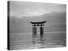 View of Torii in the Sea-null-Stretched Canvas