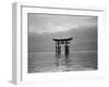 View of Torii in the Sea-null-Framed Premium Photographic Print