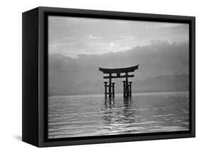 View of Torii in the Sea-null-Framed Stretched Canvas