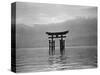 View of Torii in the Sea-null-Stretched Canvas