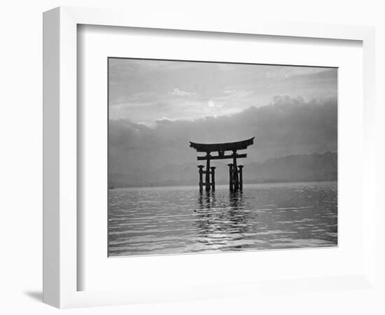 View of Torii in the Sea-null-Framed Photographic Print