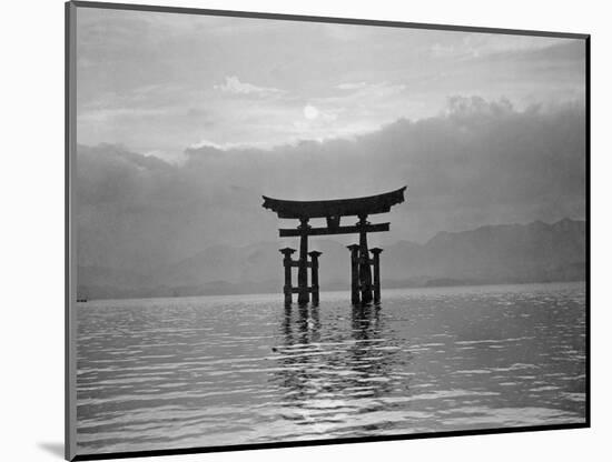 View of Torii in the Sea-null-Mounted Photographic Print