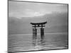 View of Torii in the Sea-null-Mounted Photographic Print