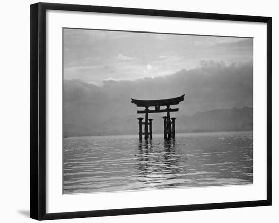 View of Torii in the Sea-null-Framed Photographic Print