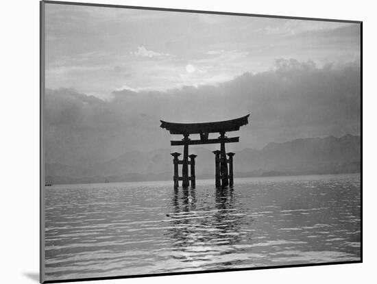 View of Torii in the Sea-null-Mounted Photographic Print