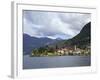 View of Torno in Spring Sunshine, Lake Como, Lombardy, Italian Lakes, Italy, Europe-Peter Barritt-Framed Photographic Print