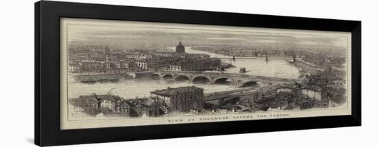 View of Toulouse before the Floods-null-Framed Premium Giclee Print