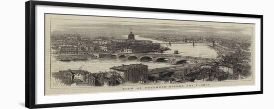 View of Toulouse before the Floods-null-Framed Giclee Print