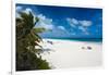 View of tourists on Pink Sands Beach, Dunmore Town, Harbour Island, Eleuthera Island, Bahamas-null-Framed Photographic Print