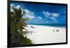 View of tourists on Pink Sands Beach, Dunmore Town, Harbour Island, Eleuthera Island, Bahamas-null-Framed Photographic Print