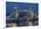 View of Tower Bridge from Cheval Three Quays at dusk, London, England, United Kingdom, Europe-Frank Fell-Framed Photographic Print