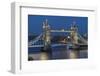 View of Tower Bridge from Cheval Three Quays at dusk, London, England, United Kingdom, Europe-Frank Fell-Framed Photographic Print