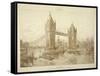 View of Tower Bridge, London, C1964-null-Framed Stretched Canvas