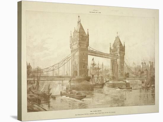 View of Tower Bridge, London, C1964-null-Stretched Canvas