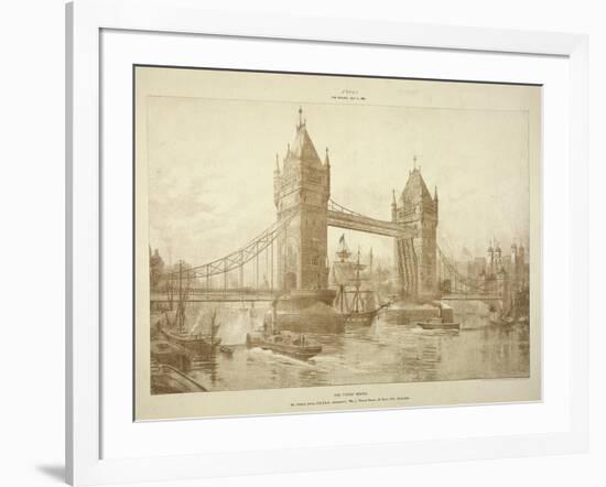 View of Tower Bridge, London, C1964-null-Framed Giclee Print