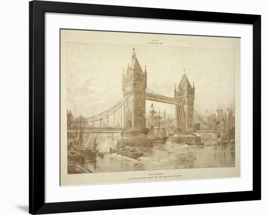 View of Tower Bridge, London, C1964-null-Framed Giclee Print