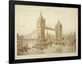 View of Tower Bridge, London, C1964-null-Framed Giclee Print