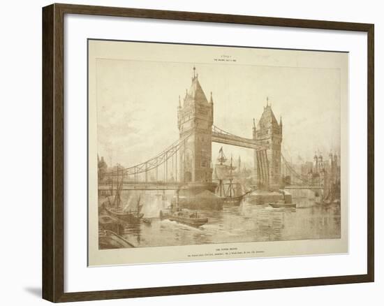 View of Tower Bridge, London, C1964-null-Framed Giclee Print