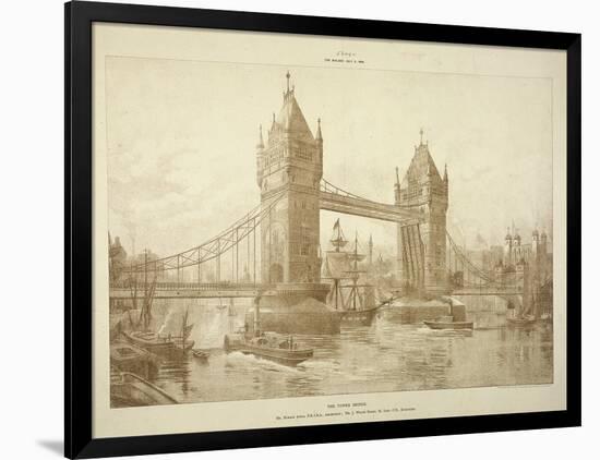 View of Tower Bridge, London, C1964-null-Framed Giclee Print