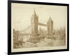 View of Tower Bridge, London, C1964-null-Framed Giclee Print