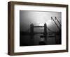 View of Tower Bridge Over the River Thames in London, 1935-null-Framed Photographic Print