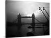 View of Tower Bridge Over the River Thames in London, 1935-null-Stretched Canvas