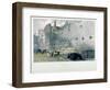 View of Tower Postern and London Wall with Men Digging, City of London, 1851-John Wykeham Archer-Framed Giclee Print