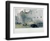 View of Tower Postern and London Wall with Men Digging, City of London, 1851-John Wykeham Archer-Framed Giclee Print
