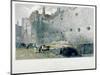View of Tower Postern and London Wall with Men Digging, City of London, 1851-John Wykeham Archer-Mounted Giclee Print